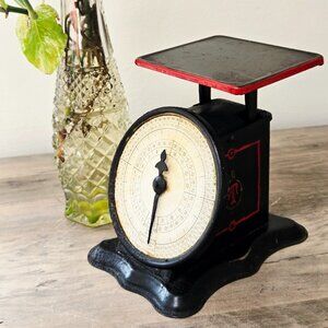 Early Century Triner Postal Scale Antique Black & Red